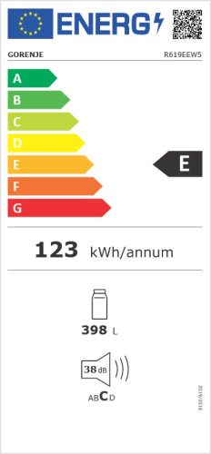 GORENJE R619EEW5 egyajtós hűtőszekrény