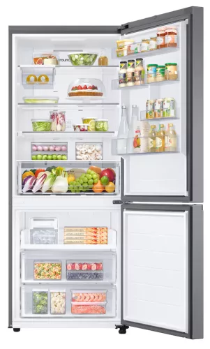 Samsung RB50DG602ES9EO alulfagyasztós hűtőszekrény, 508 l, No Frost, Wi-Fi, kifinomult inox
