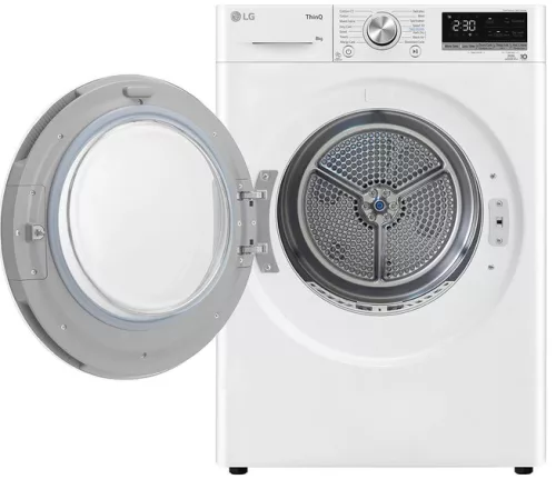 LG RH80V9AV3N 8 kg hőszivattyús szárítógép, A+++ energiaosztály, WiFi