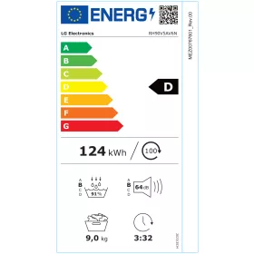 LG RH90V5AV6N hőszivattyús szárítógép 9 kg