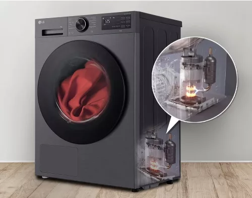 LG RHX5009TBB hőszivattyús szárítógép 9 kg, Dual Inverter, ThinQ WiFi