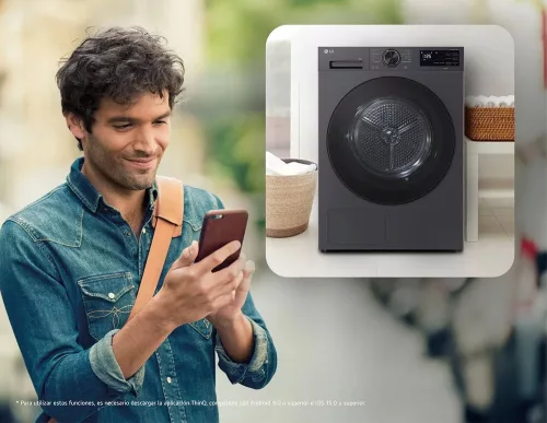 LG RHX5009TBB hőszivattyús szárítógép 9 kg, Dual Inverter, ThinQ WiFi