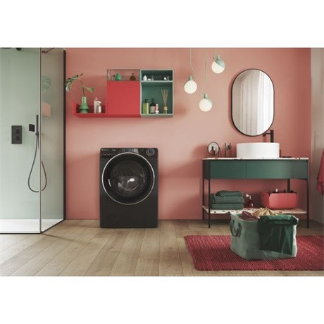 CANDY RP 496BWMBCB/1-S fekete, elöltöltős, max.1351ford., 9 kg, mosógép