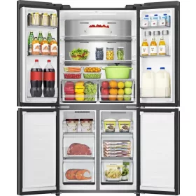   Hisense RQ5P470SAFD négyajtós hűtőszekrény, 483 l, Wi-Fi vezérlés, No Frost, D energiaosztály