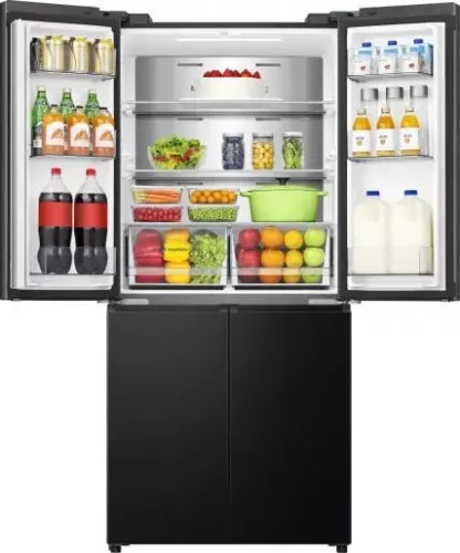 Hisense RQ5P470SAFD négyajtós hűtőszekrény, 483 l, Wi-Fi vezérlés, No Frost, D energiaosztály