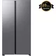 Samsung RS70F65QETEO Side-by-Side hűtőszekrény 659 l, AI Energia, Wi-Fi, matt metál