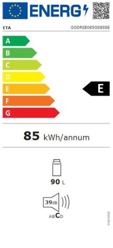 GODDESS RSE085GS8SSE egyajtós hűtőszekrény