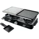 Sencor SBG 0260BK raclette grill 1400 W, kőlap és bordázott grillezőlap