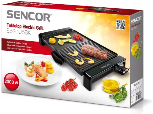 SENCOR SBG 106BK elektromos grillsütő   