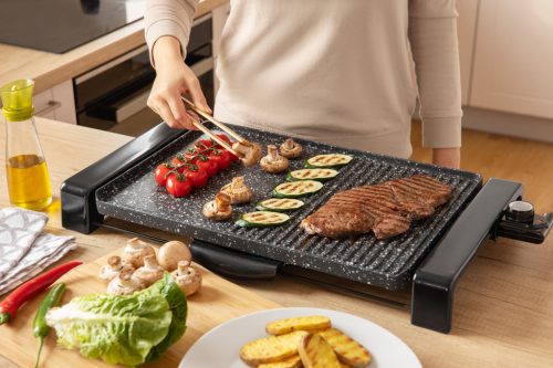 SENCOR SBG 108BK fekete asztali elektromos grill