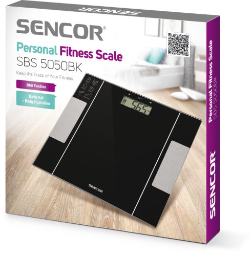 SENCOR SBS 5050BK személymérleg fitnesz