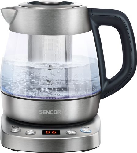 SENCOR SWK 1080SS 1L-es teaszitás üveg vízforraló