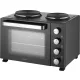 SENCOR SEO 2800BK mini sütő 28 l, 3200 W, főzőlapokkal
