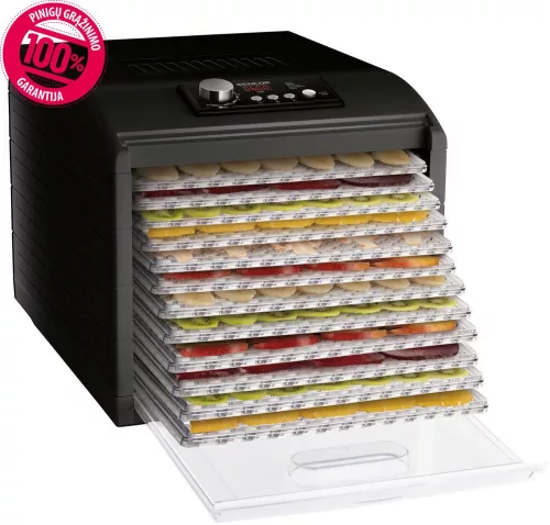 Sencor SFD 6600BK aszalógép 12 tálcás, 5 automatikus program, fekete