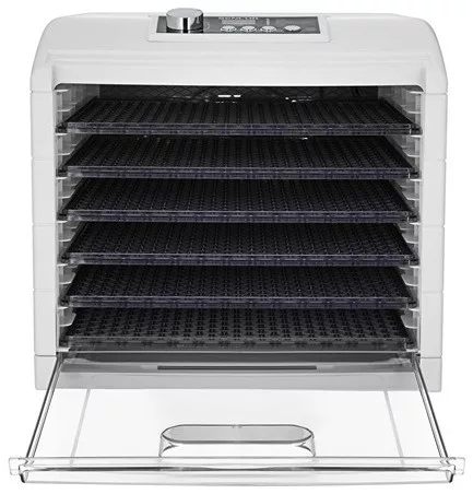 Sencor SFD 6500WH aszalógép, 6 tálcás, 5 automatikus programmal