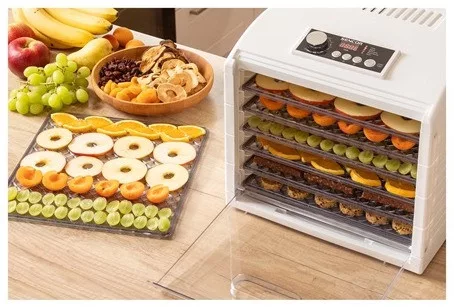 Sencor SFD 6500WH aszalógép, 6 tálcás, 5 automatikus programmal