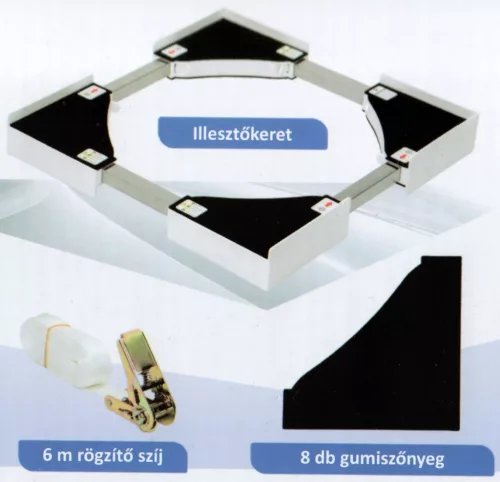 SLX SFK002 univerzális összeépítő keret, állítható méret, rozsdamentes acél