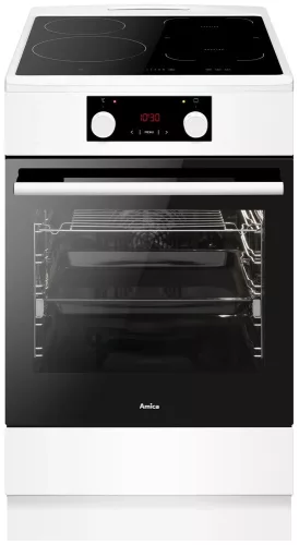 AMICA SIS 112 STW indukciós tűzhely, fehér, légkeveréssel és Steam funkcióval