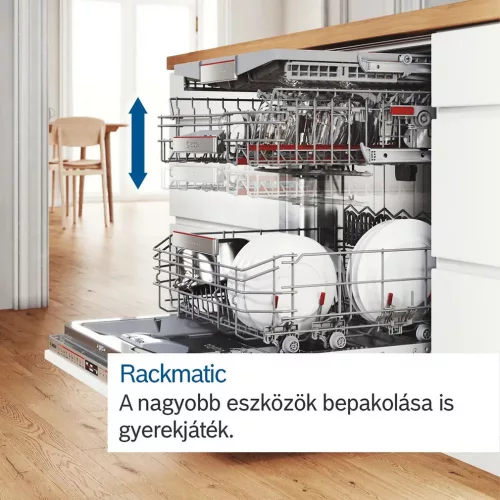 Bosch SMV4HVX02E beépíthető mosogatógép, 14 teríték, D energiaosztály, Home Connect