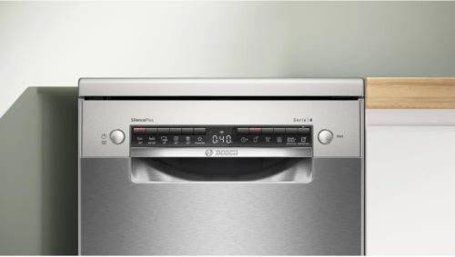 BOSCH SPS4HMI49E keskeny szabadonálló mosogatógép, 10 terítékes, inox