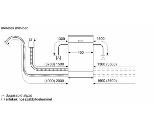BOSCH SPS4HMI49E keskeny szabadonálló mosogatógép, 10 terítékes, inox