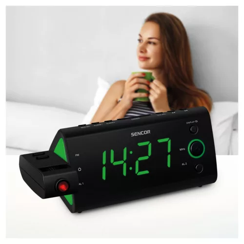 SENCOR SRC 330 GN rádiós ébresztőóra