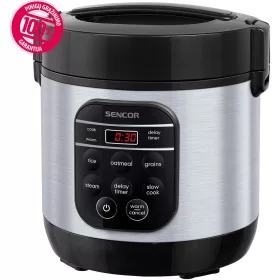   Sencor SRM 0650SS többfunkciós rizsfőző 0,6 l kapacitás, digitális kijelző