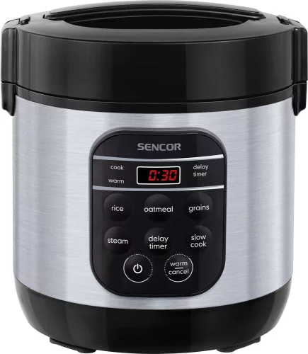 Sencor SRM 0650SS többfunkciós rizsfőző 0,6 l kapacitás, digitális kijelző