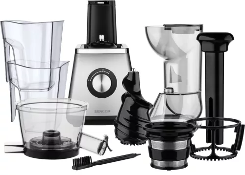 SENCOR SSJ4070SL lassú gyümölcsprés, 400 W, 0,8 l