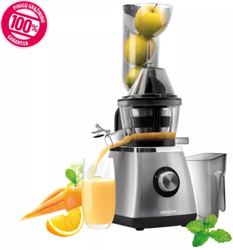 SENCOR SSJ4070SL lassú gyümölcsprés, 400 W, 0,8 l