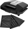 SENCOR SSM 9410SS 3in1 inox-fekete gorfi - grill/panini - szendvicssütő