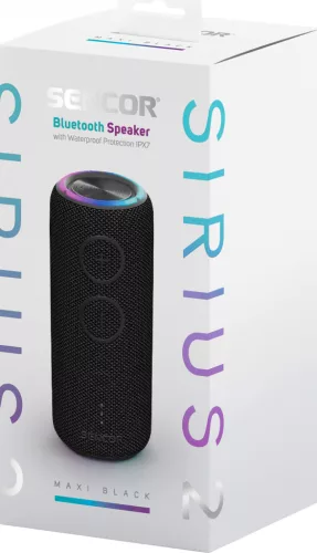 SENCOR SSS SIRIUS 2 MAXI BLACK bluetooth hangszóró