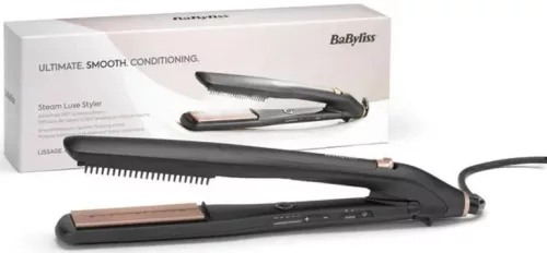 BaByliss ST596E Steam Luxe Styler gőzölős hajvasaló, titánium-kerámia lapokkal