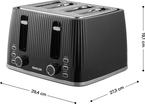 SENCOR STS 7541BK kenyérpirító 4 szeletes