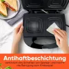 Clatronic ST 3814 szendvicssütő fekete, 820 W, tapadásmentes bevonattal