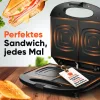 Clatronic ST 3814 szendvicssütő fekete, 820 W, tapadásmentes bevonattal