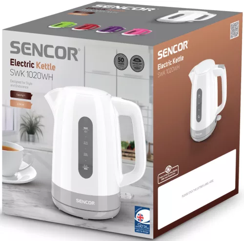 SENCOR SWK 1020WH elektromos vízforraló 1 l, 2200 W
