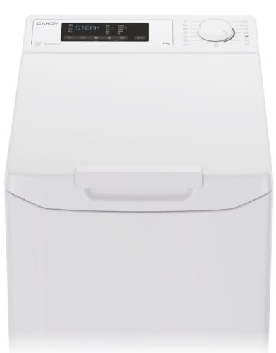 CANDY TCAS465D3-S PRO WASH 300 felültöltős mosógép, 6 KG, 1400 centrifuga