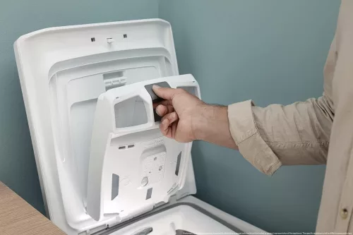 Candy TCAS 276TM6-S felültöltős mosógép 7 kg, A energiaosztály, Wi-Fi