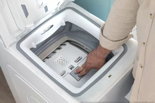 Candy TCAS 276TM6-S felültöltős mosógép 7 kg, A energiaosztály, Wi-Fi