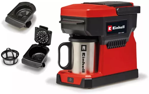 Einhell TE-CF 18 Li-Solo akkumulátoros kávéfőző, filteres és kávépárnás
