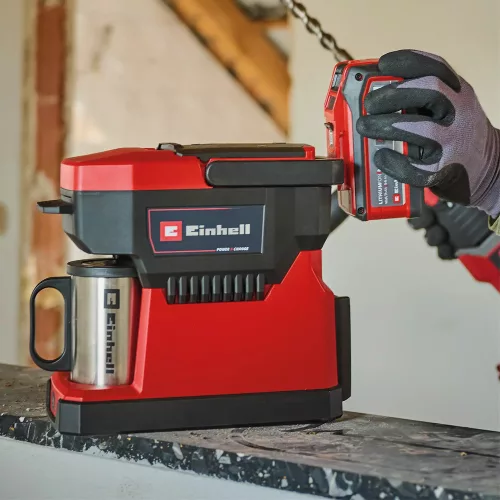 Einhell TE-CF 18 Li-Solo akkumulátoros kávéfőző, filteres és kávépárnás