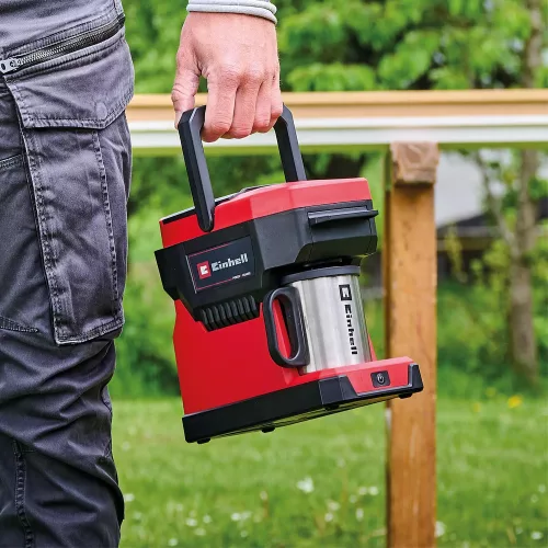 Einhell TE-CF 18 Li-Solo akkumulátoros kávéfőző, filteres és kávépárnás