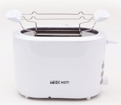 TOO TO-500-W 840W fehér 2 szeletes kenyérpirító zsemlemelegítő feltéttel