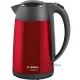 BOSCH TWK3P424 nemesacél vízforraló 1,7 l, kivehető vízkőszűrővel