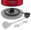 BOSCH TWK3P424 nemesacél vízforraló 1,7 l, kivehető vízkőszűrővel