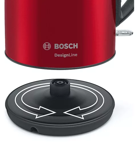 BOSCH TWK3P424 nemesacél vízforraló 1,7 l, kivehető vízkőszűrővel