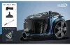 HAUSER VC-730 porzsák nélküli porszívó, 700 W, 3 literes portartály, mosható HEPA szűrő