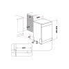 WHIRLPOOL W7F HS41 mosogatógép 15 teríték