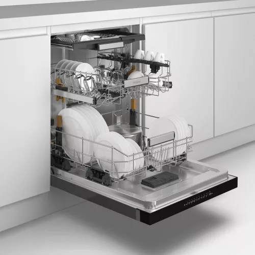 Whirlpool W7U HS61BS beépíthető mosogatógép, 15 teríték, A energiaosztály, 41 dB